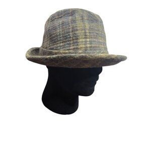 Vintag1950's  Dobbs Fifth Ave NY Plaid Fedora Hat Men's Dress Hat